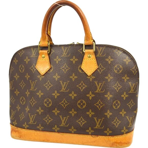 809302AM (C4) Louis Vuitton Satchel Bag Alma Brown Monogram - Picture 2 of 9